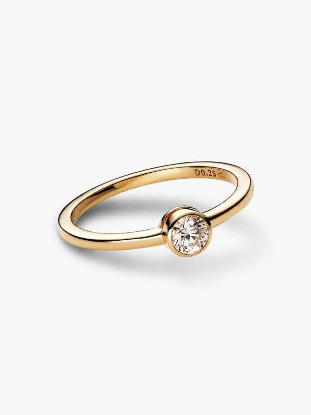 Pandora Era Bezel 14k Gold Lab-grown Diamond Ring